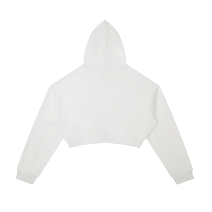 Essential Cropped Zip-Up Hoodie Light Colors