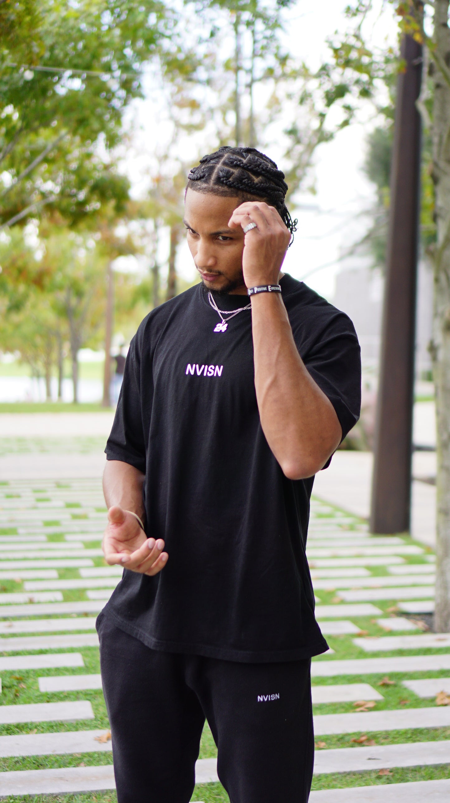 NVISN Oversized High Neck T-Shirt