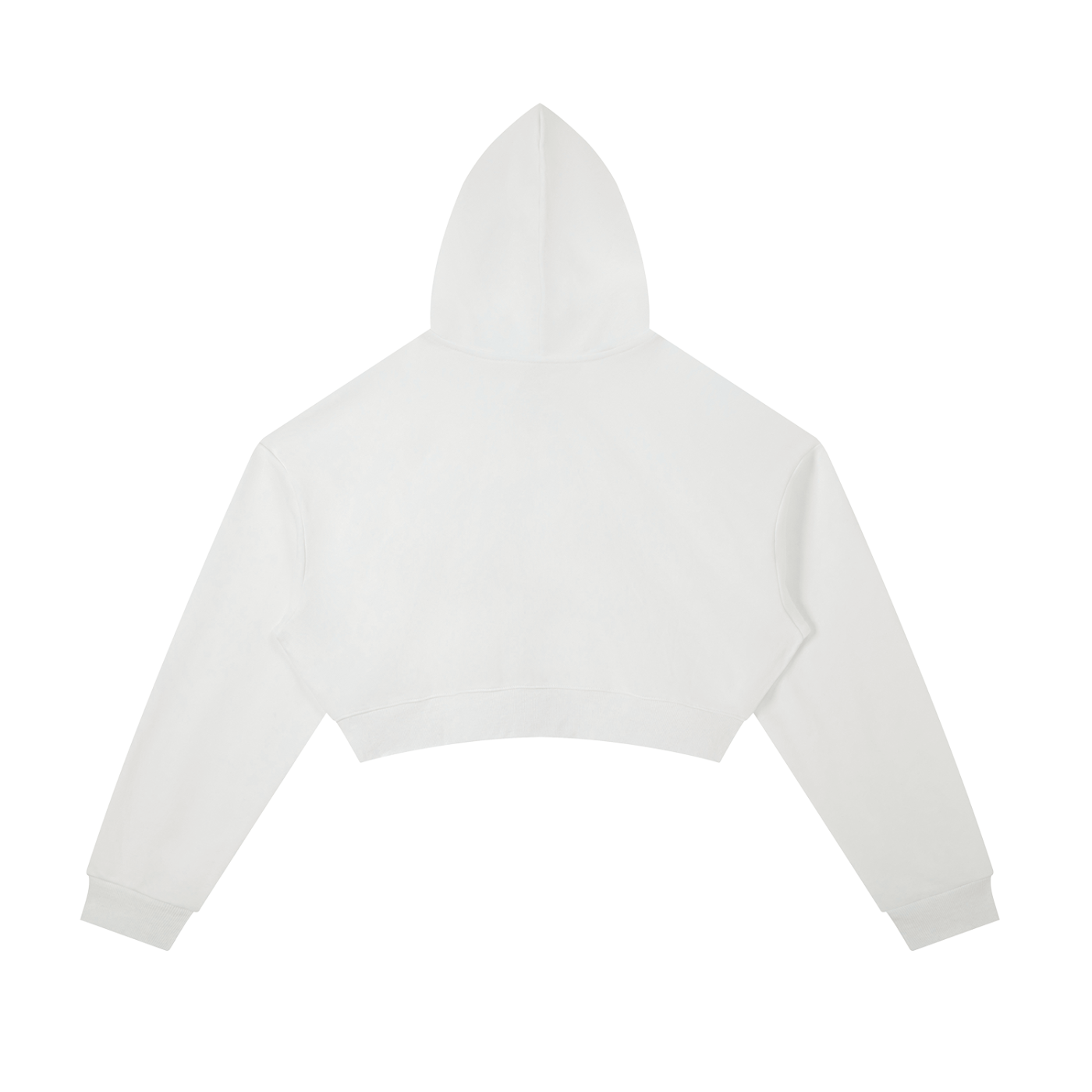 Essential NVISN Cropped Zip-Up Hoodie Light Colors