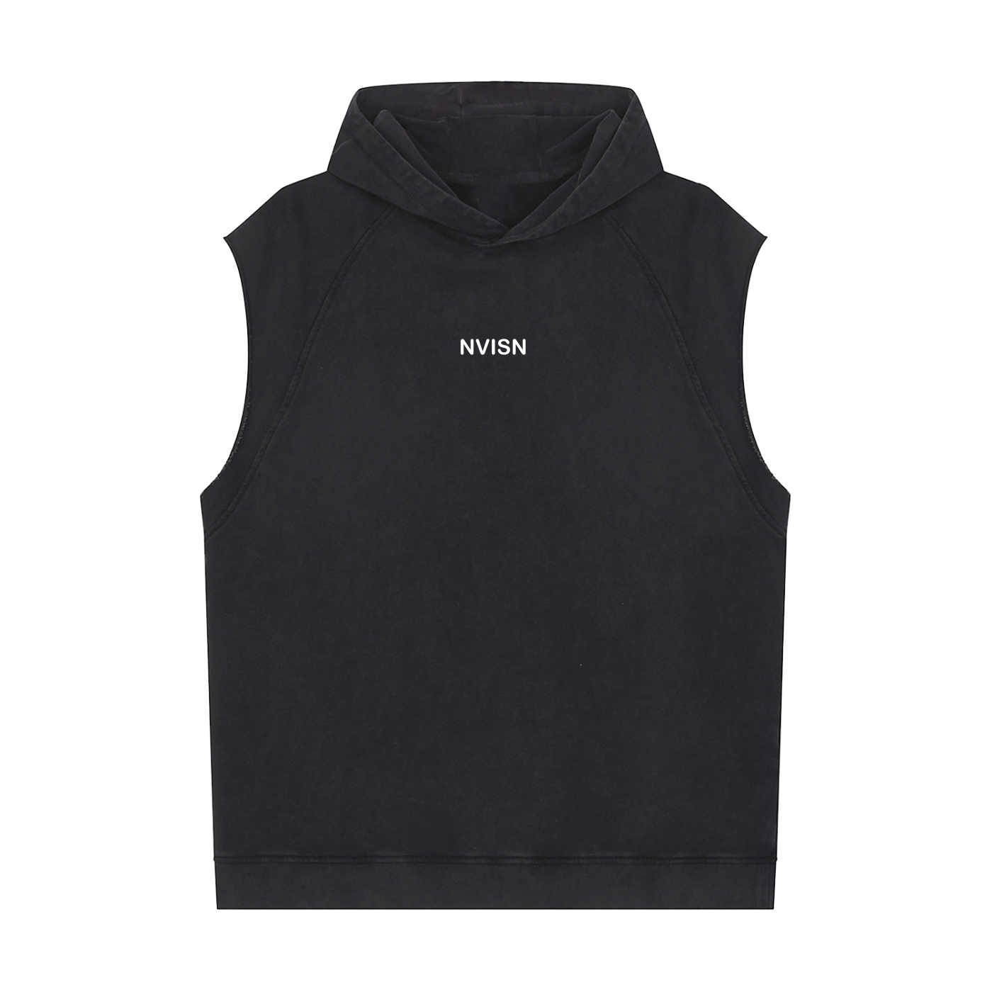 Snow Washed Sleeveless Hoodie