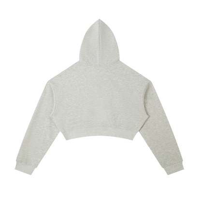 Essential Cropped Zip-Up Hoodie Dark Colors