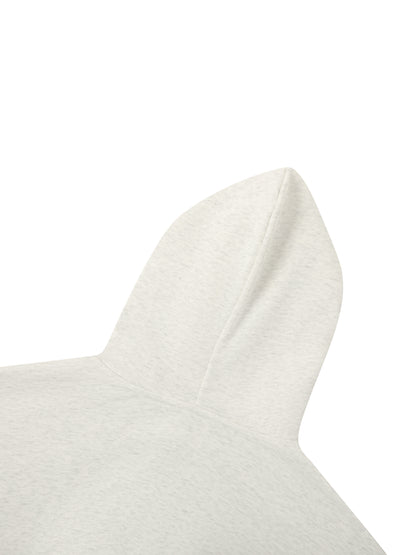 Essential Cropped Zip-Up Hoodie Light Colors