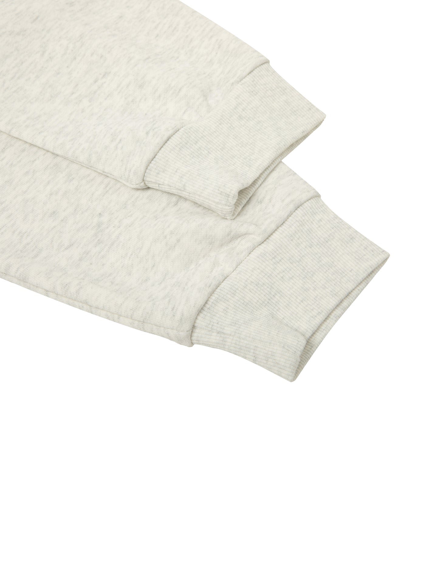 Essential NVISN Cropped Zip-Up Hoodie Light Colors